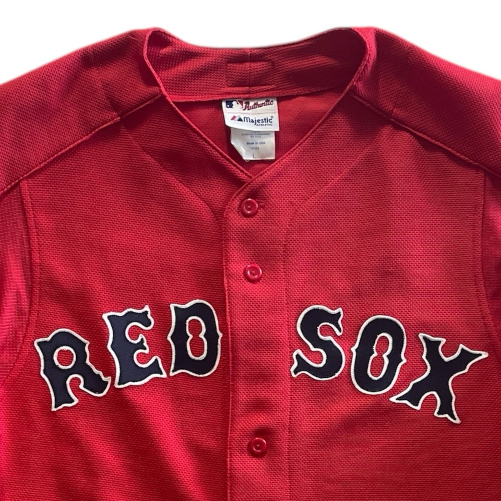 Majestic Red Sox Jersey Red Home Colorway Made in USA Large - Picture 3 of 10